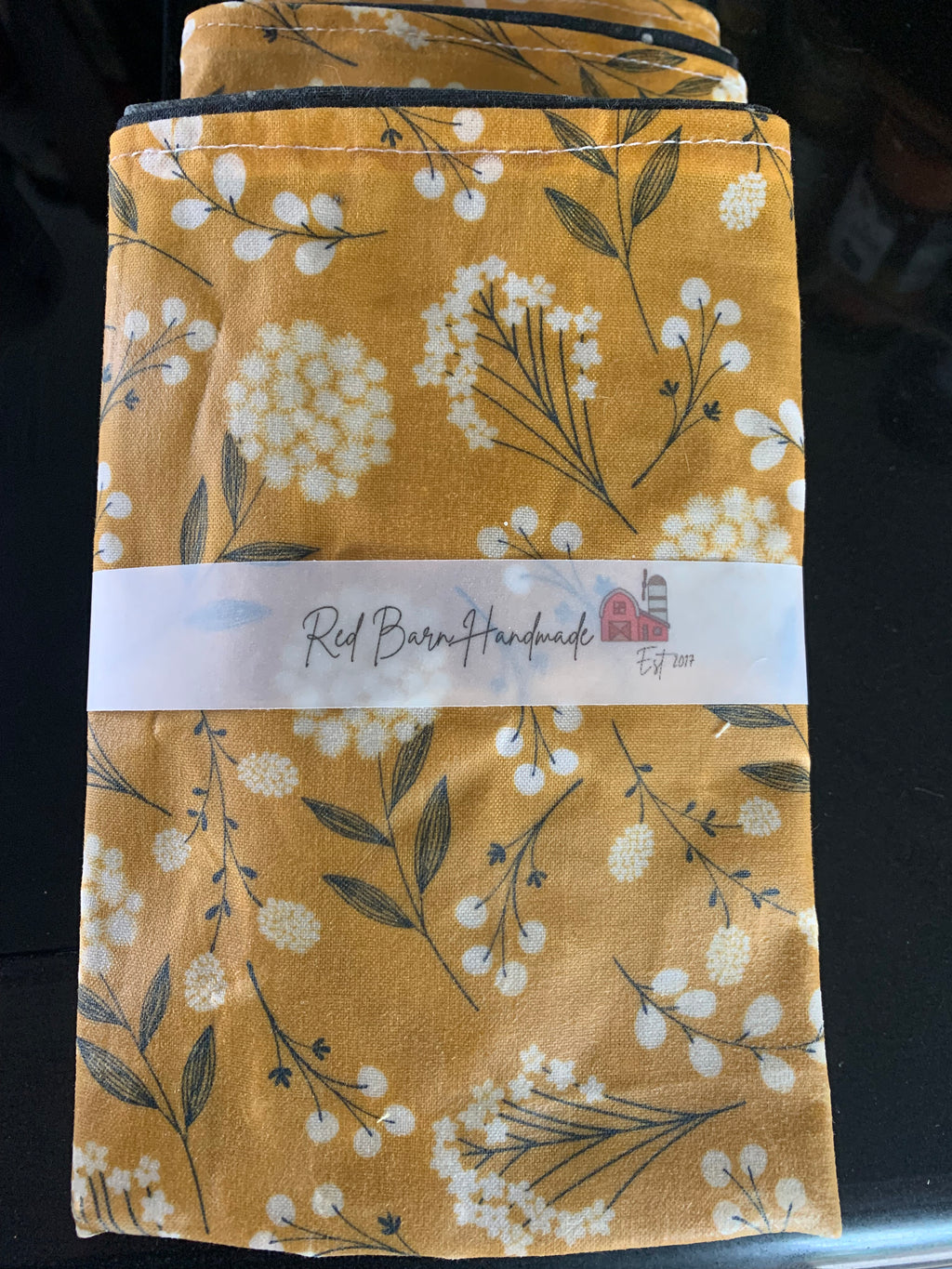 Large Beeswax Bread Bag, handmade with organic beeswax